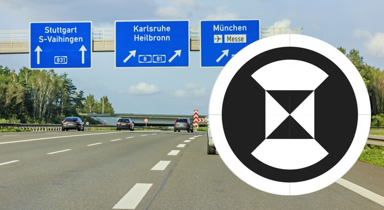 Nietypowe znaki na niemieckiej autostradzie. Pomagają samochodom, ale nie tym, o których myślisz