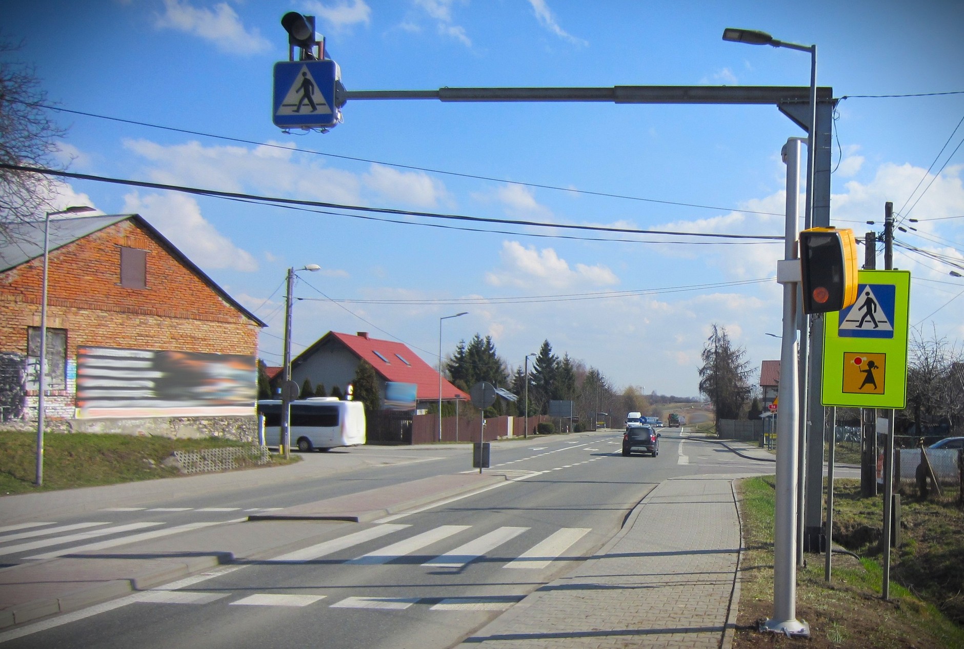 Fotoradar w miejscowości Czajowice