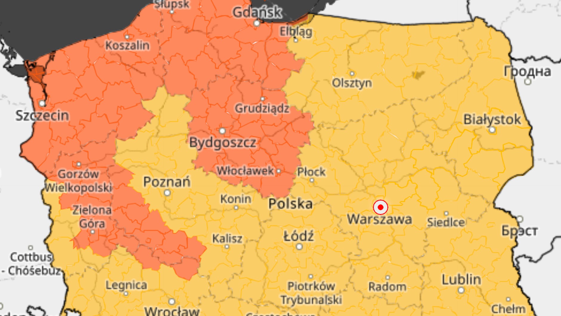 Prognoza zagrożeń meteorologicznych na najbliższe dni