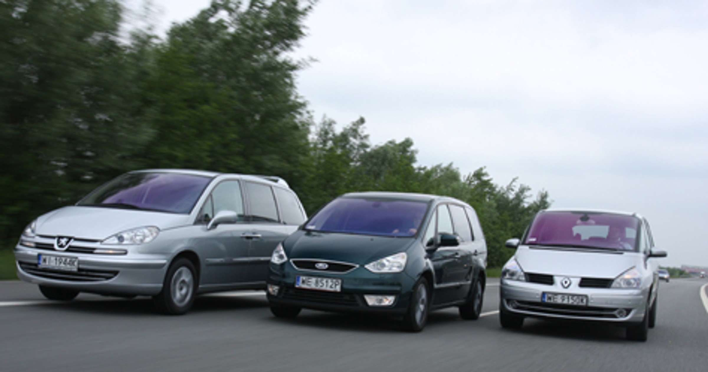 Ford Galaxy kontra Renault Grand Espace i Peugeot 807: Megavan kontra weterani