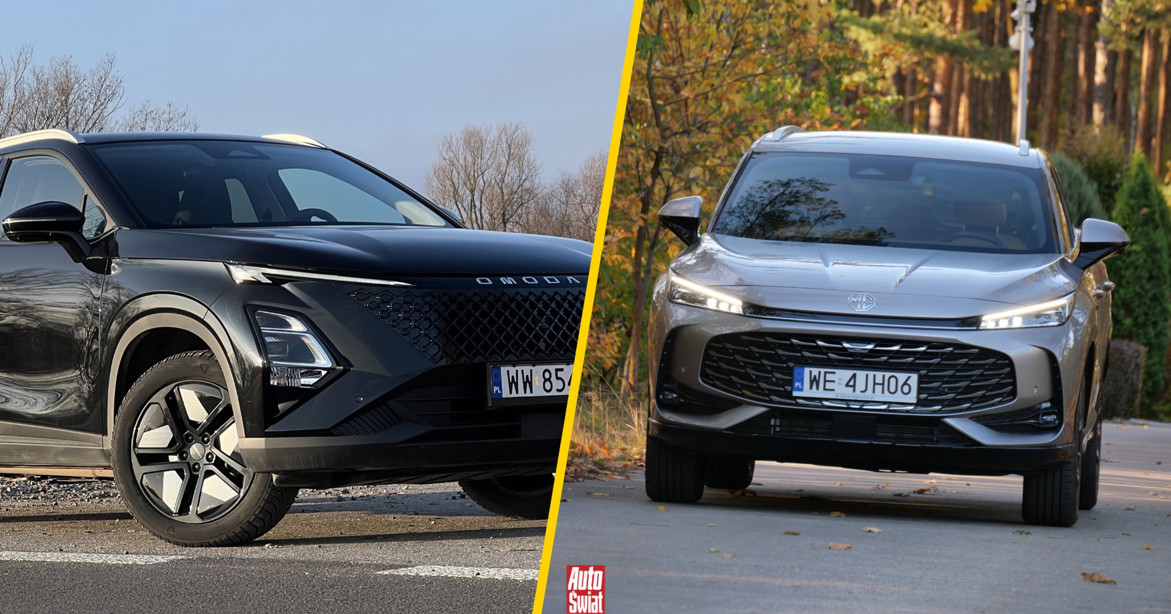 MG HS kontra Omoda 5. Pojedynek dwóch SUV-ów, które podbijają Polskę w 2026 r.