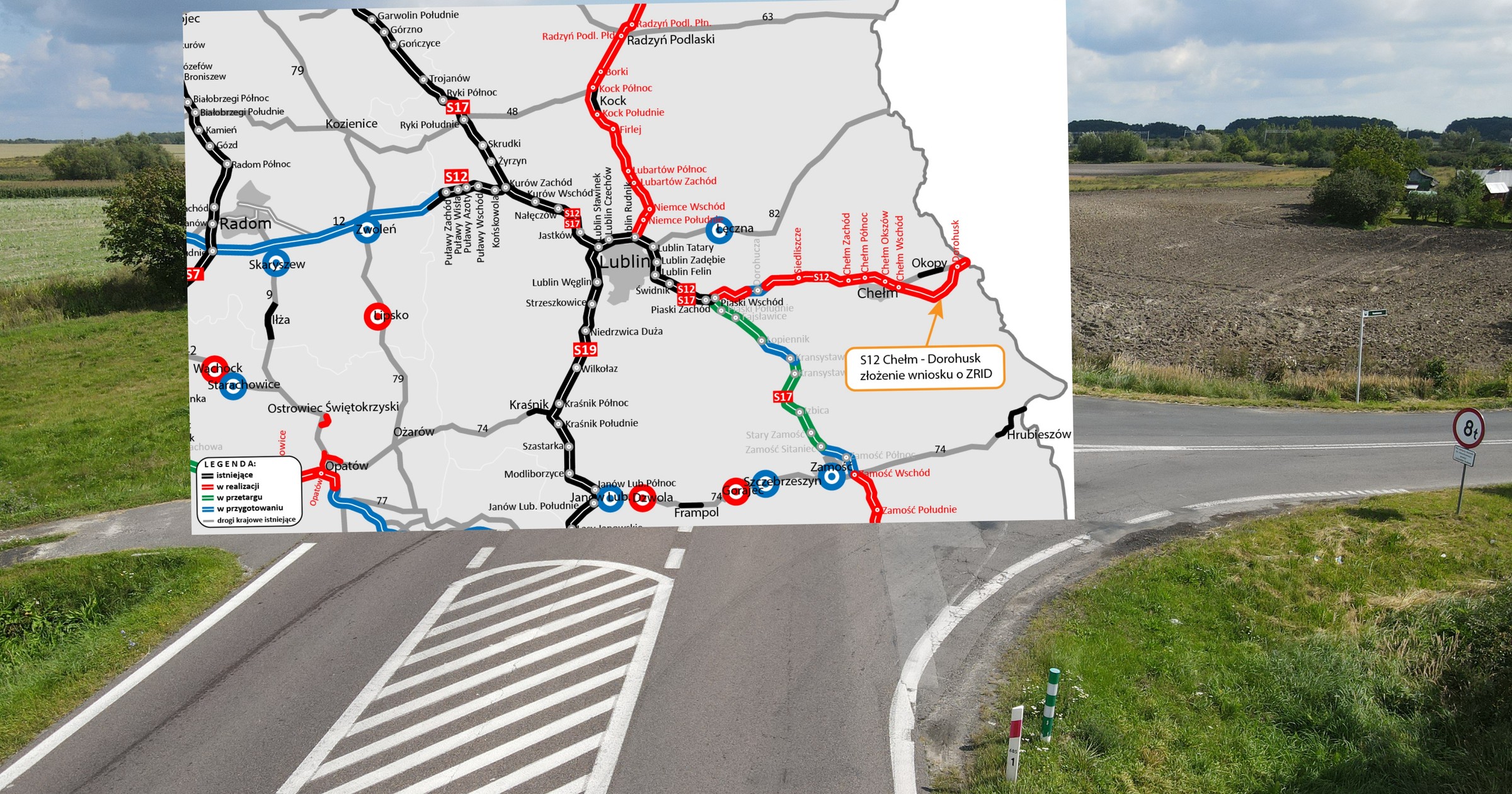 Uzyskanie decyzji ZRID pozwoli rozpocząć budowę drogi ekspresowej S12 Chełm — Dorohusk