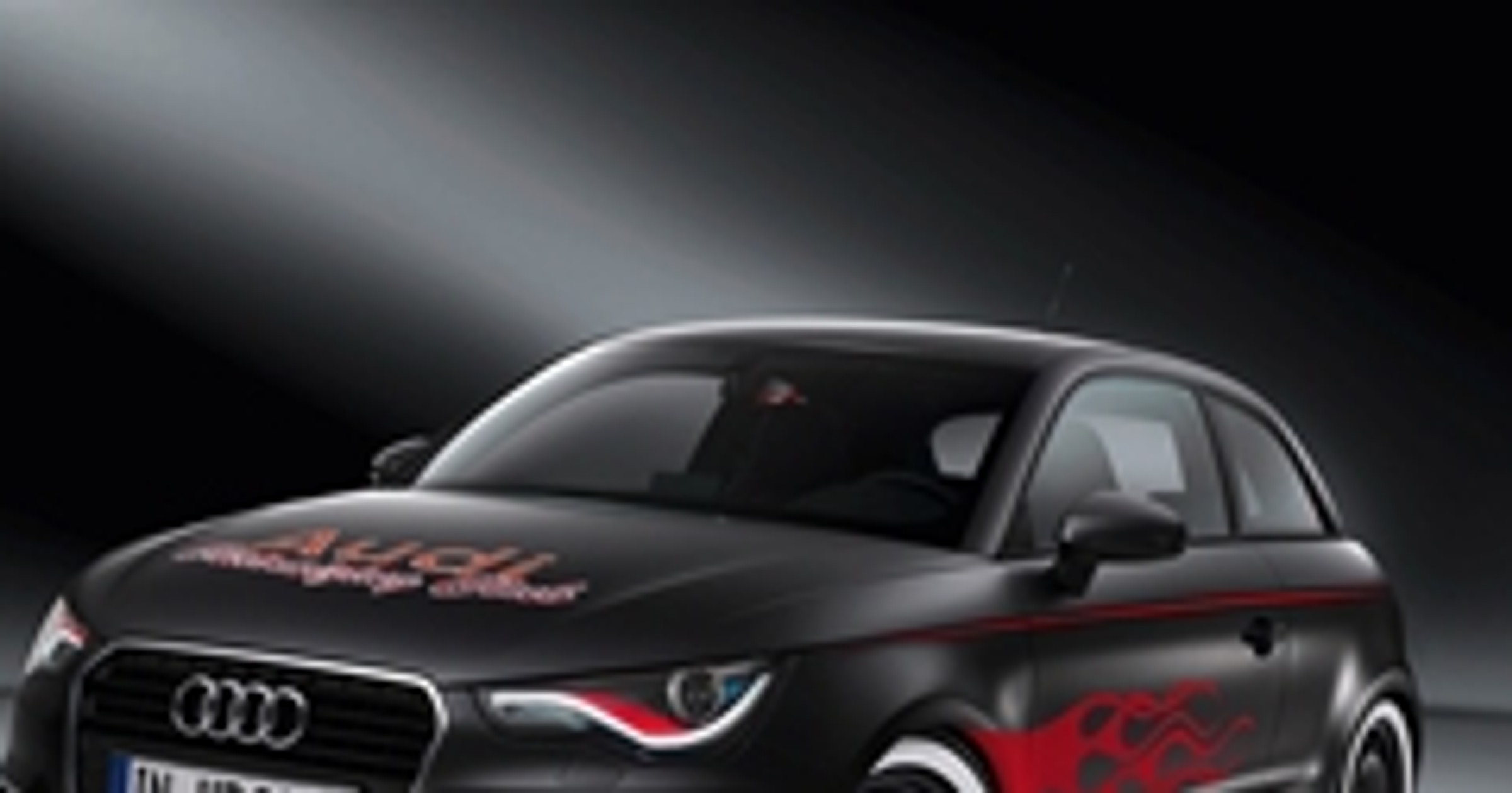 Audi A1 fajnie oblepione. Co na to Justin Timberlake? 