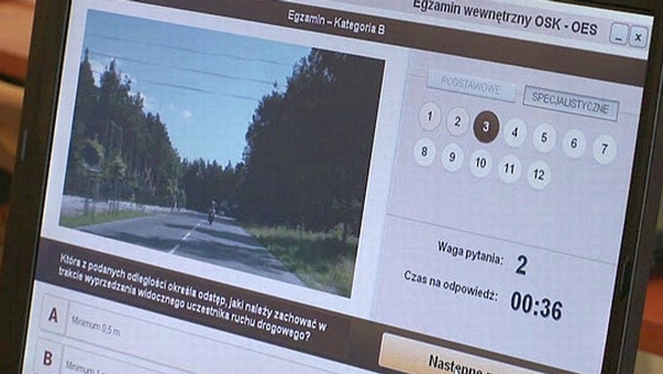Egzamin na prawo jazdy