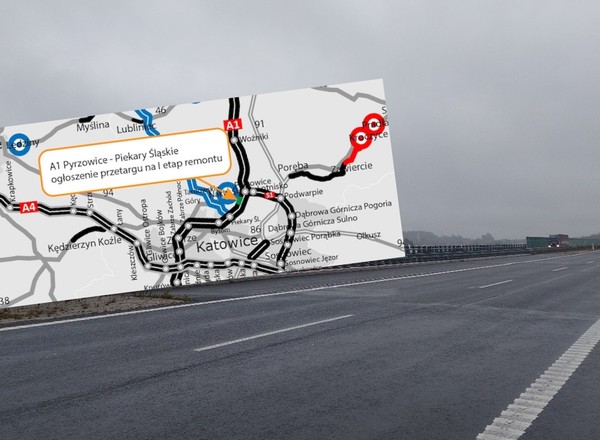 Pofalowana autostrada A1 doczeka się remontu. Ma być jak nowa