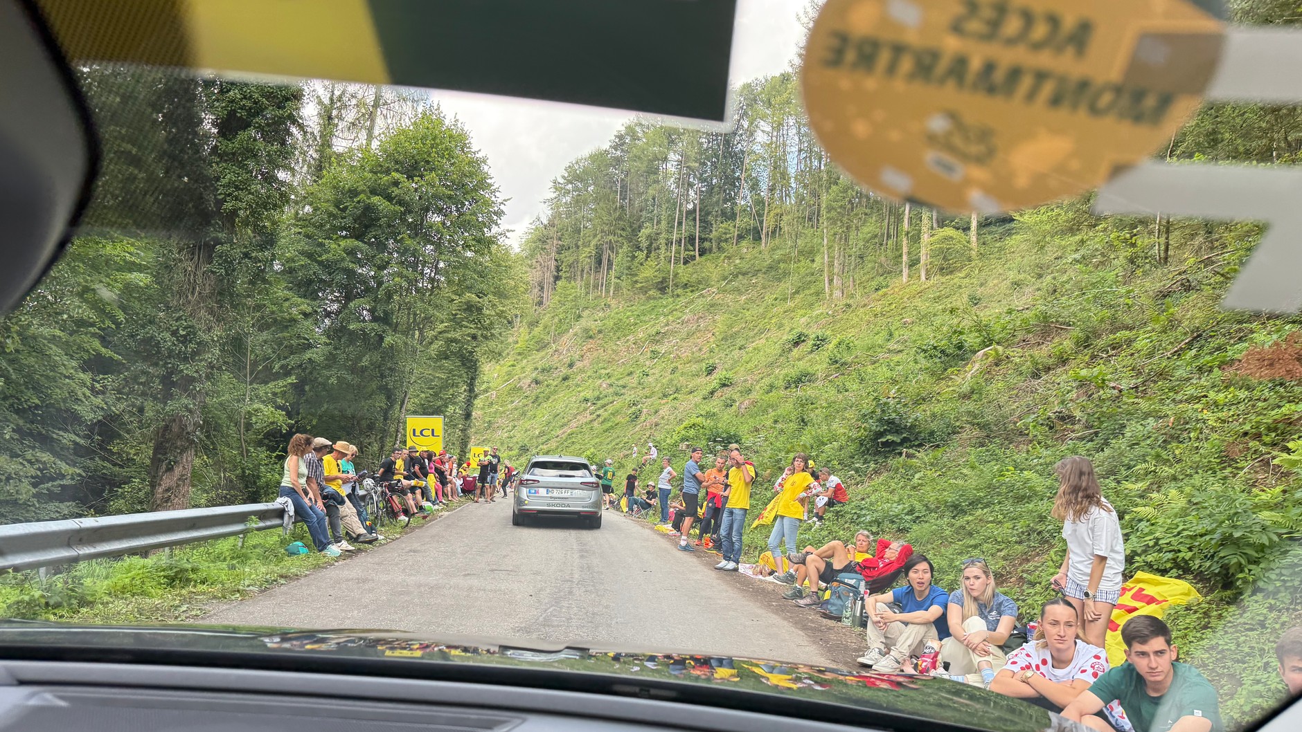 Na trasie odcinka Tour de France