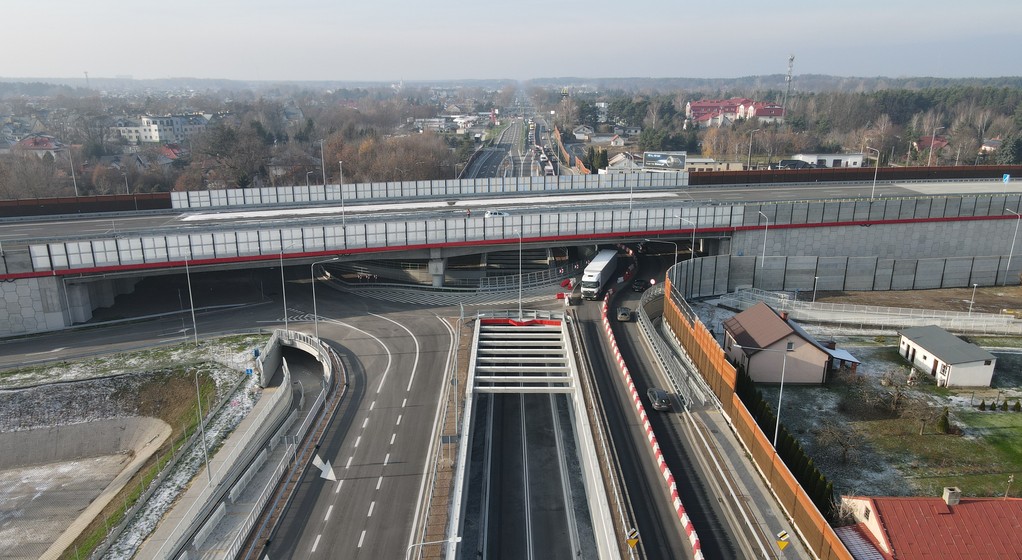 Droga S17 - węzeł Zakręt