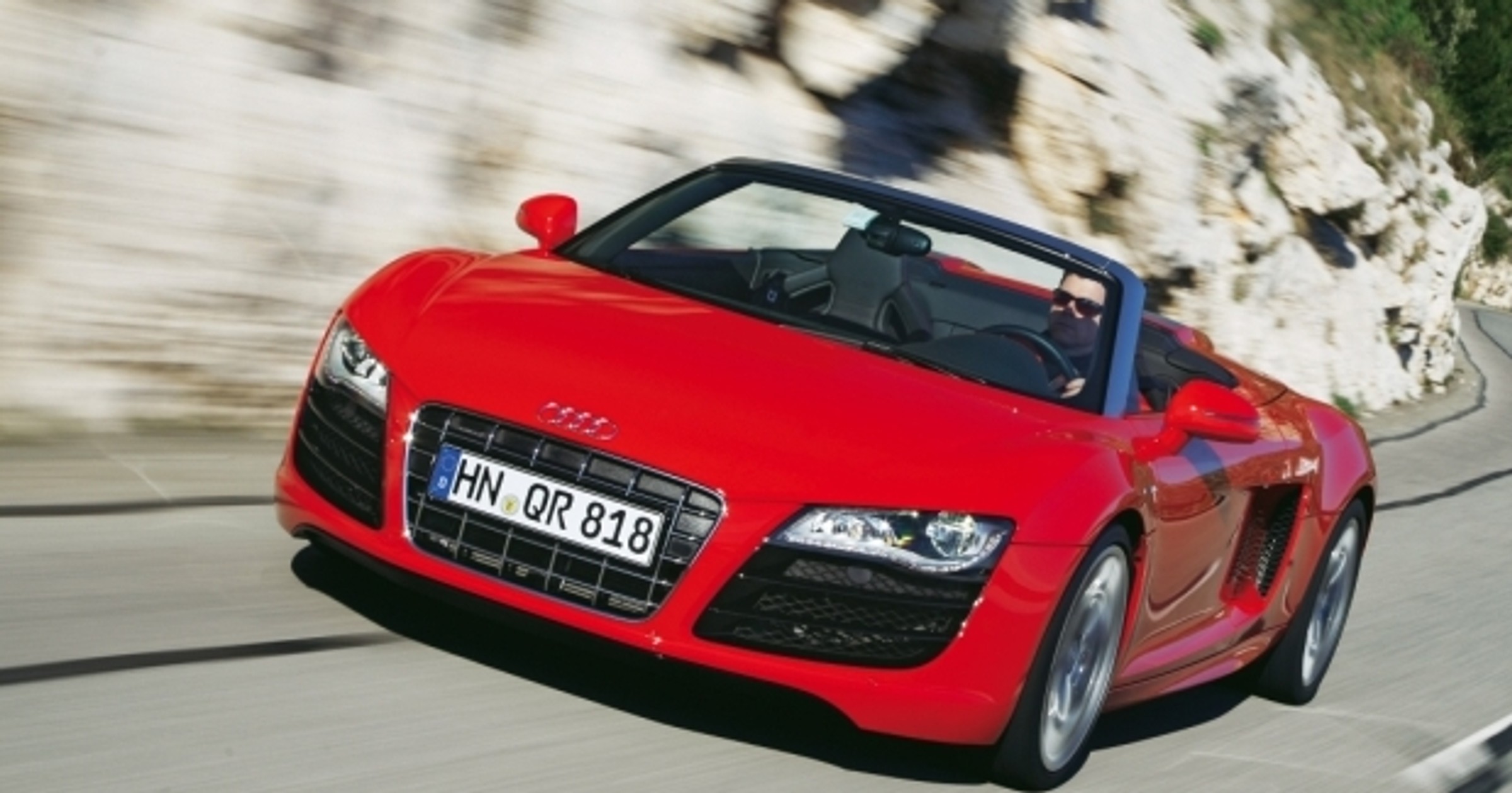 Audi R8 Spyder: 10 w skali Beauforta