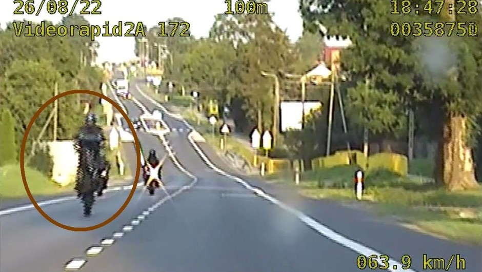 Po trzech miesiącach policja schwytała szarżującego motocyklistę