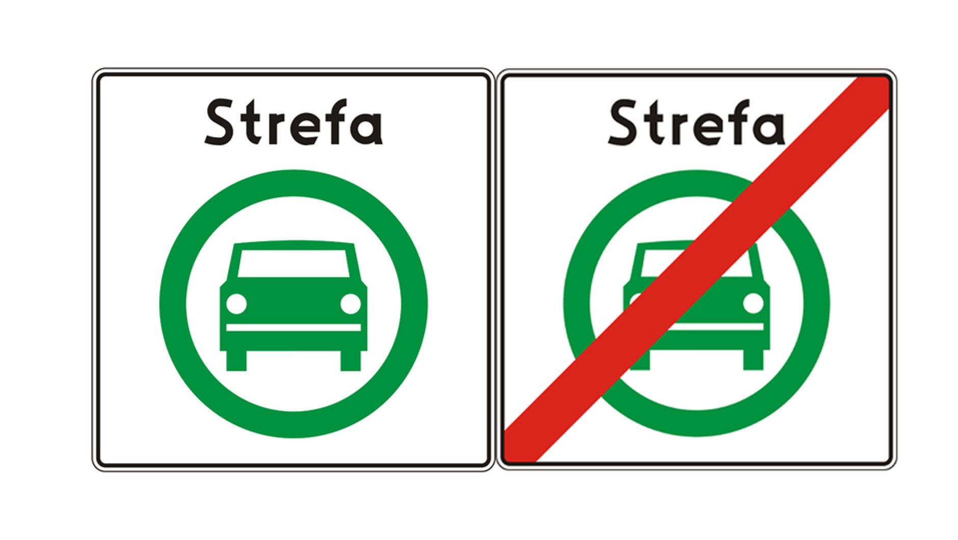 Strefa Czystego Transportu - znaki drogowe