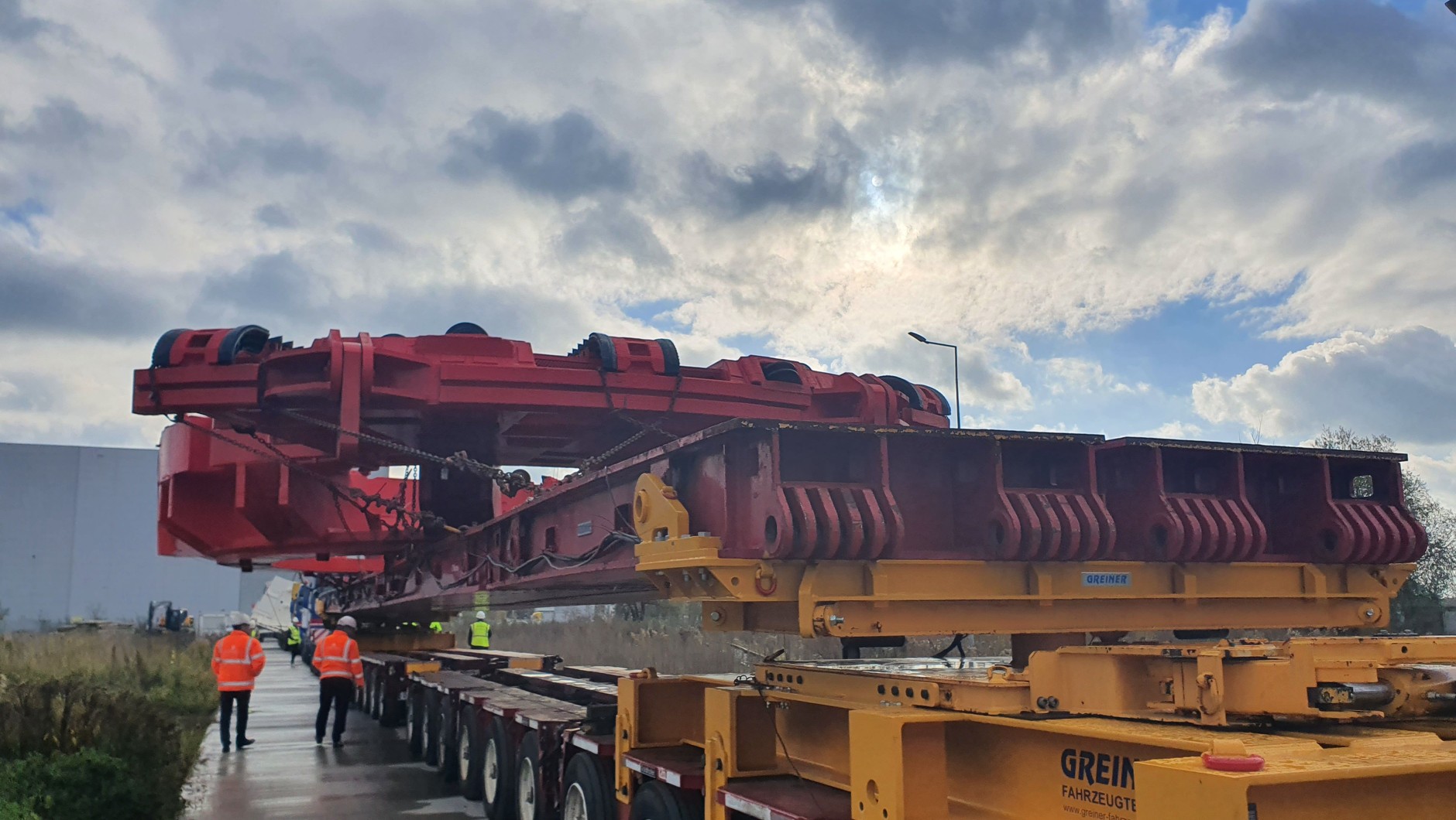 Transport tarczy TBM