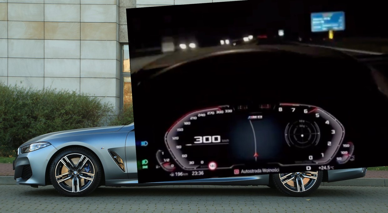 Kolejny pirat drogowy w BMW jeździ po autostradzie 300 km/h. Kolejny "szybki, ale bezpieczny"?