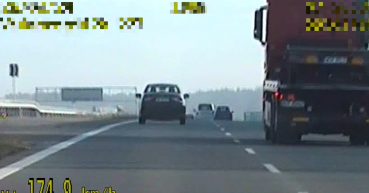 Pędził 200 km na godz.