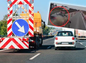 Kierowca BMW byłby mistrzem Polski w kręgle. Chwile grozy na S8 [WIDEO]