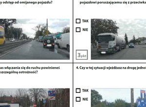 Test próbny na prawo jazdy - zestaw 4