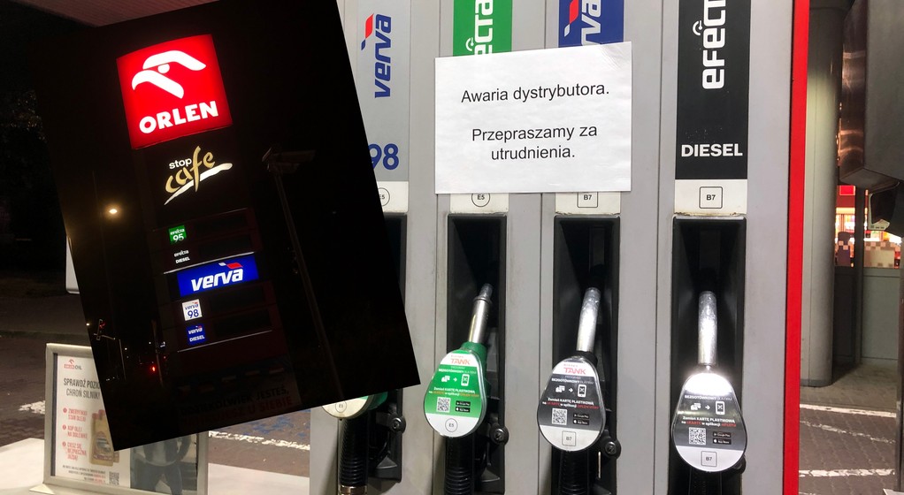 Pojechałem na Orlen w Warszawie i zobaczyłem czarny pylon