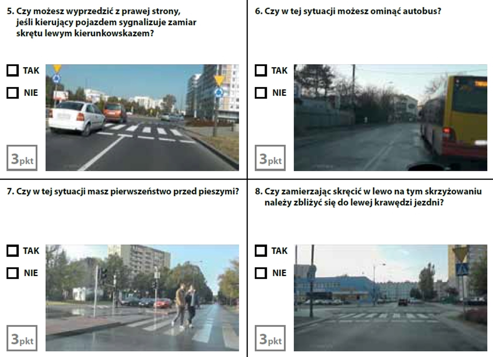 Egzamin teoretyczny na prawo jazdy - zestaw 1