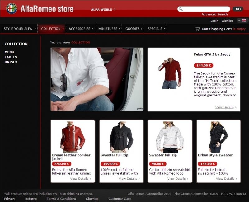 Alfa Romeo otwiera sklep