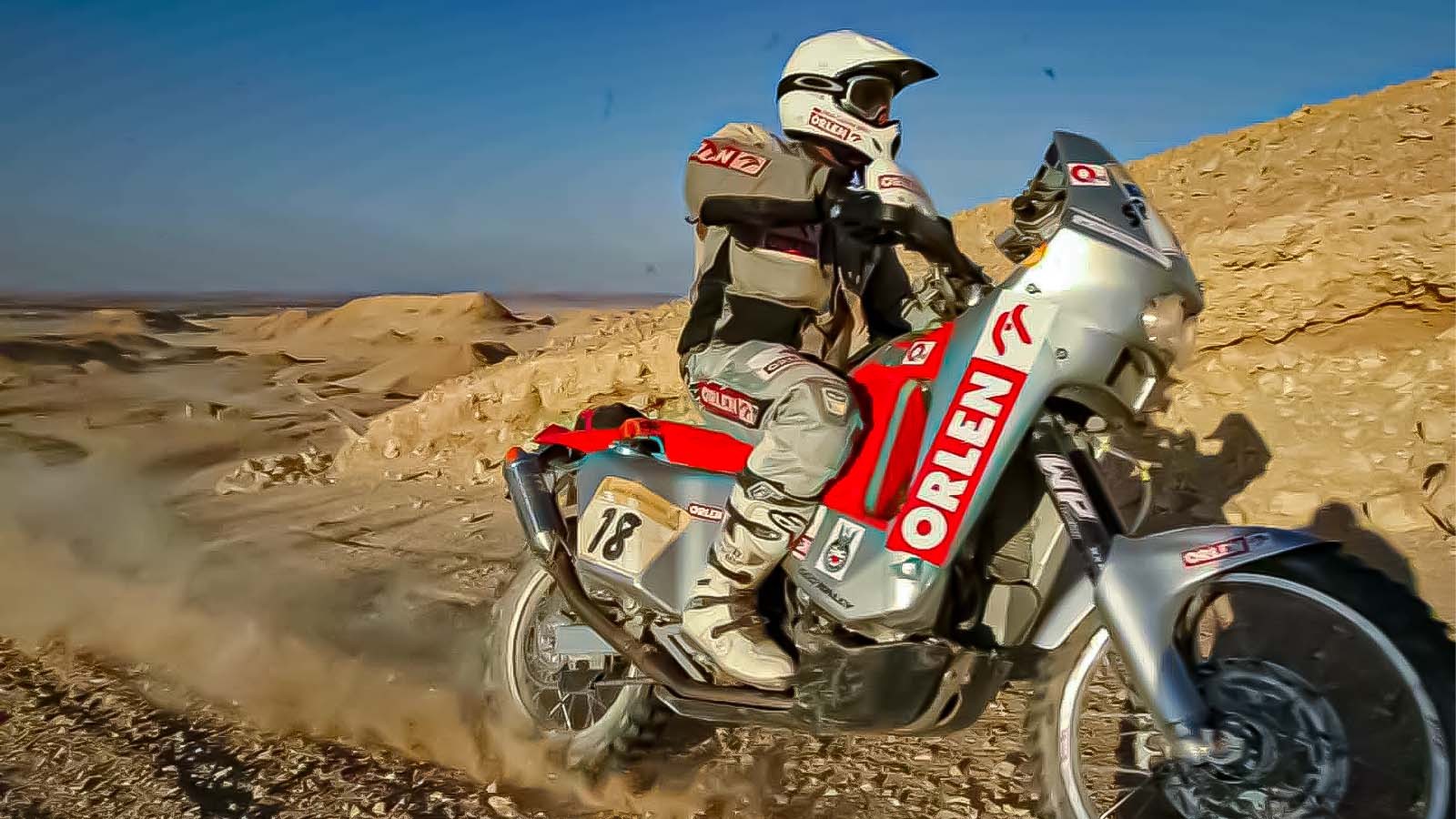 Jacek Czachor w Orlen Team startował od 2000 r. Tu na trasie rajdu w 2003 r.