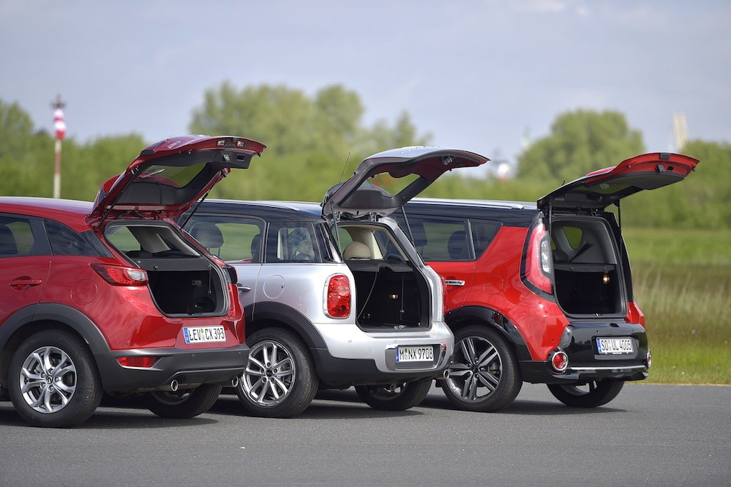 Kia Soul, Mazda CX-3, Mini Countryman