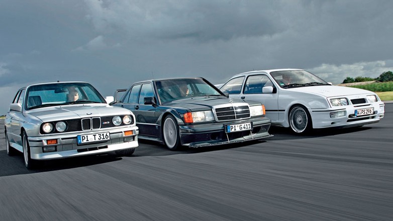 Sportowe limuzyny lat 80. - BMW M3 kontra Mercedes 190 E 2.5-16 Evo II i Ford Sierra Cosworth