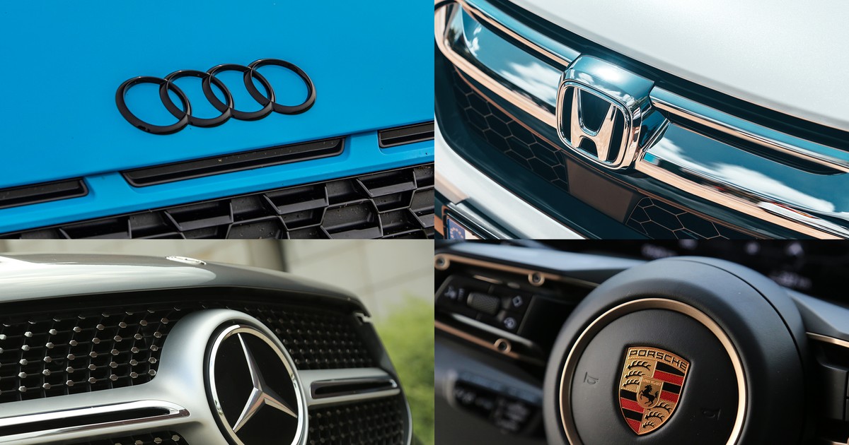 Audi, Honda, Mercedes, Porsche