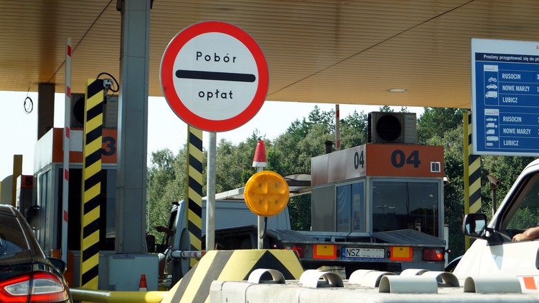 Bramki poboru opłat na autostradzie