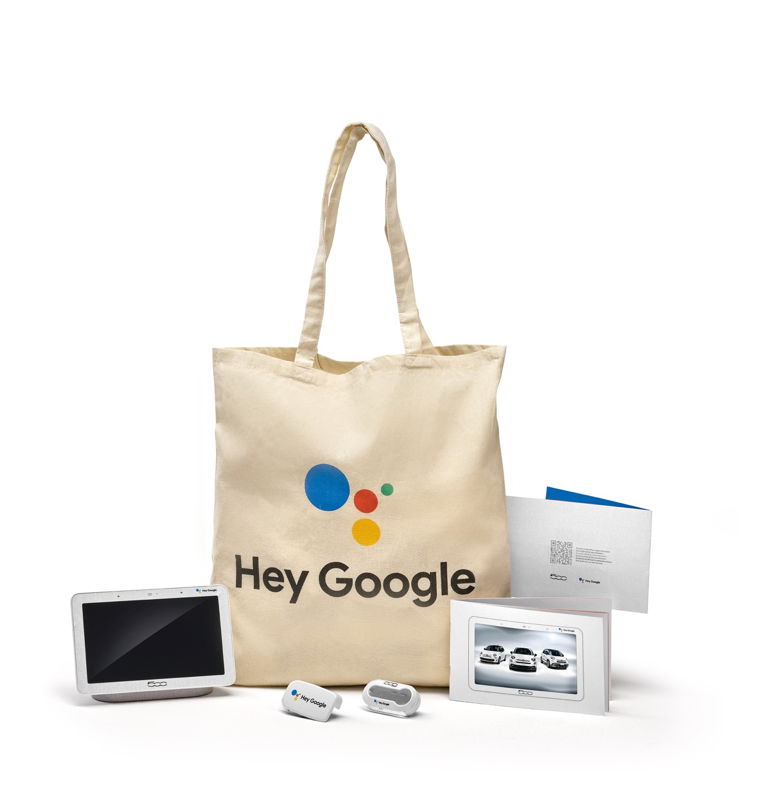 Fiat 500 z serii Hey Google - zestaw powitalny