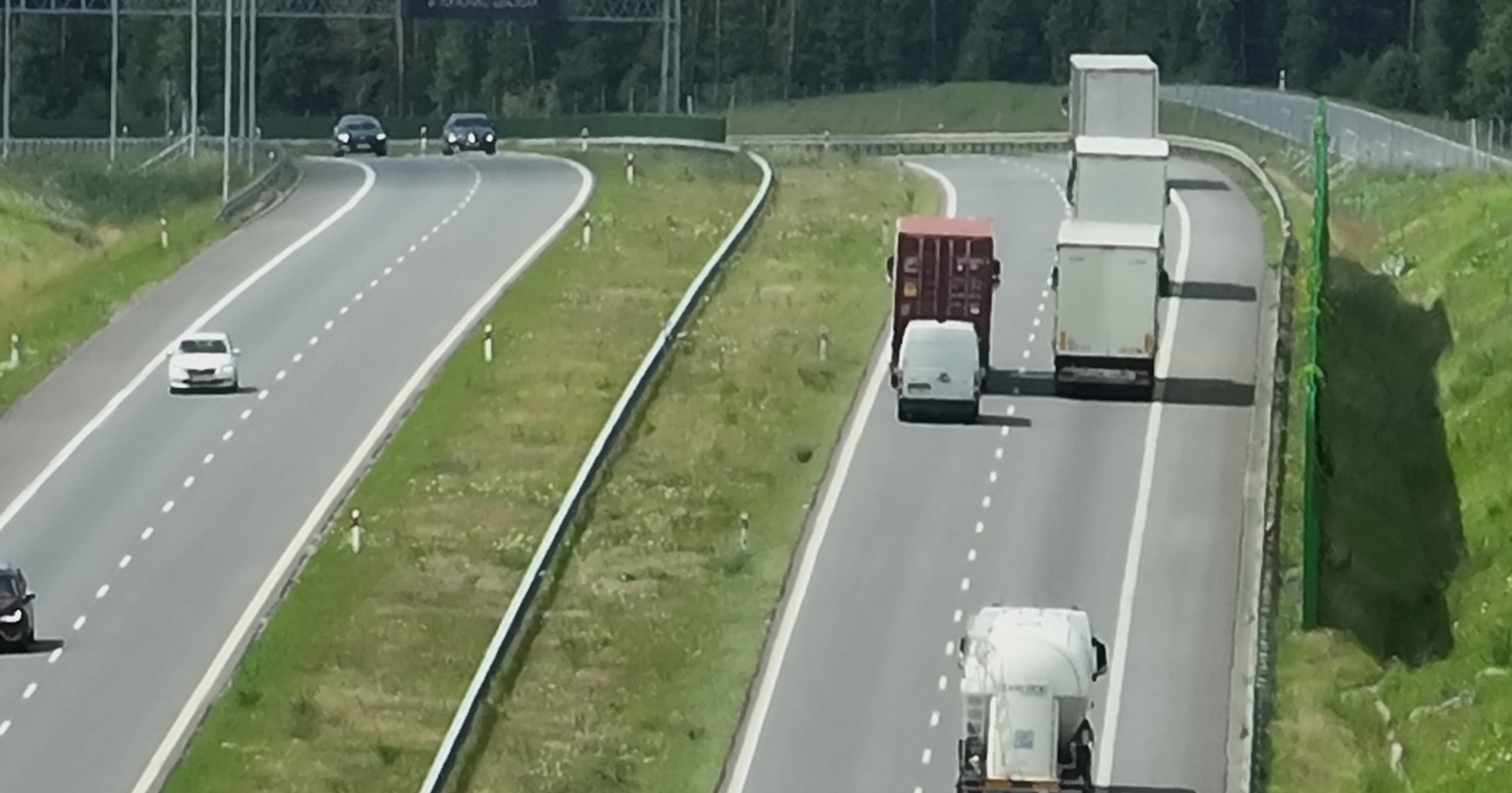 Policyjna kontrola na drodze S5