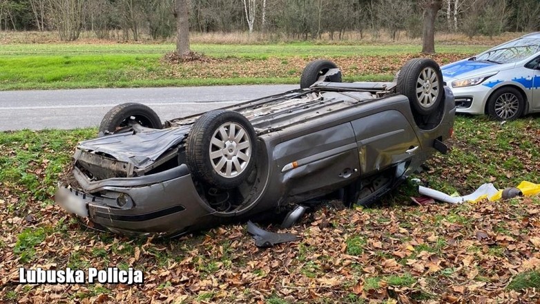 Miał 3 promile we krwi i dachował