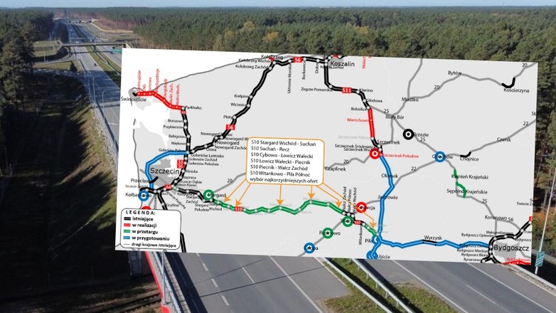 Za kilka miesięcy powinna ruszyć budowa sześciu odcinków drogi ekspresowej S10