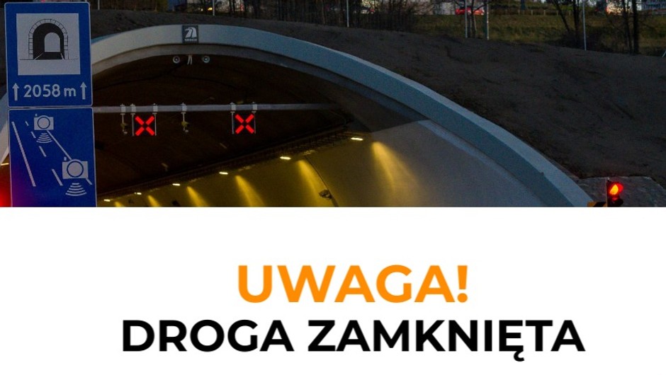 Tunel na trasie S1 będzie zamknięty. Kierowcy będą musieli korzystać z objazdów