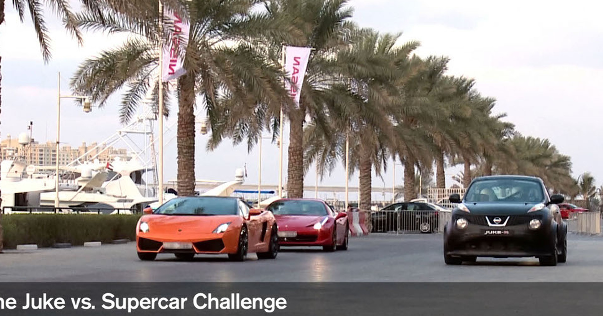 Nissan Juke-R kontra supersamochody (wideo)