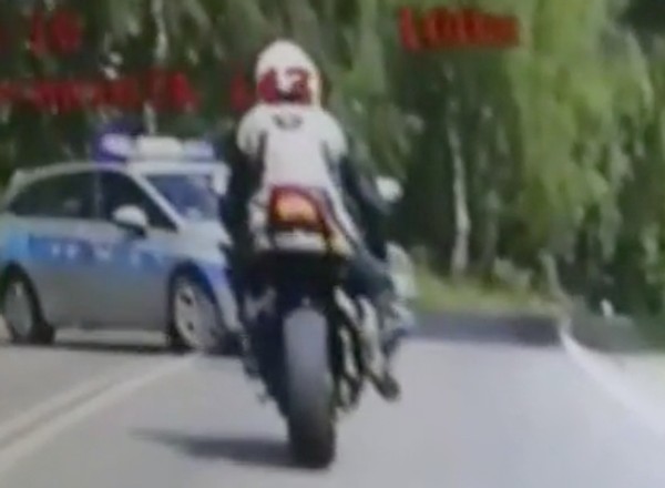 Motocyklista zebrał 80 punktów w 4 minuty!