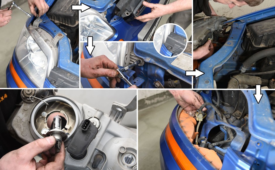 Serwis Chevroleta Aveo 1.4: żarówki z przodu
