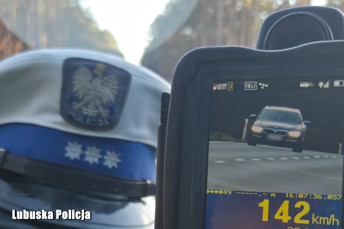 Kierowca BMW przy ograniczeniu do 90 km na godz. jechał z prędkością 142 km na godz.