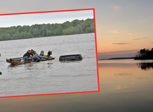 Wędkarz zobaczył dach Jeepa zatopionego w jeziorze. W środku ktoś się ruszał