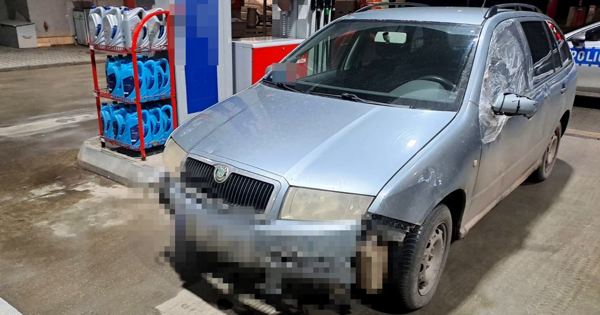 Auto zostało zatrzymane we wsi Baniocha