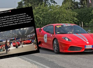 Przykleili się do Ferrari. To już kolejny taki incydent
