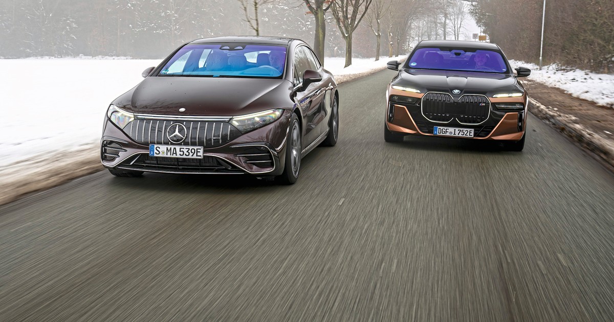 Mercedes EQS kontra BMW i7