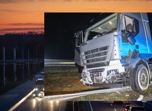 Ciężarówka przejechała sama 30 km. Kierowca pojazdu zasłabł
