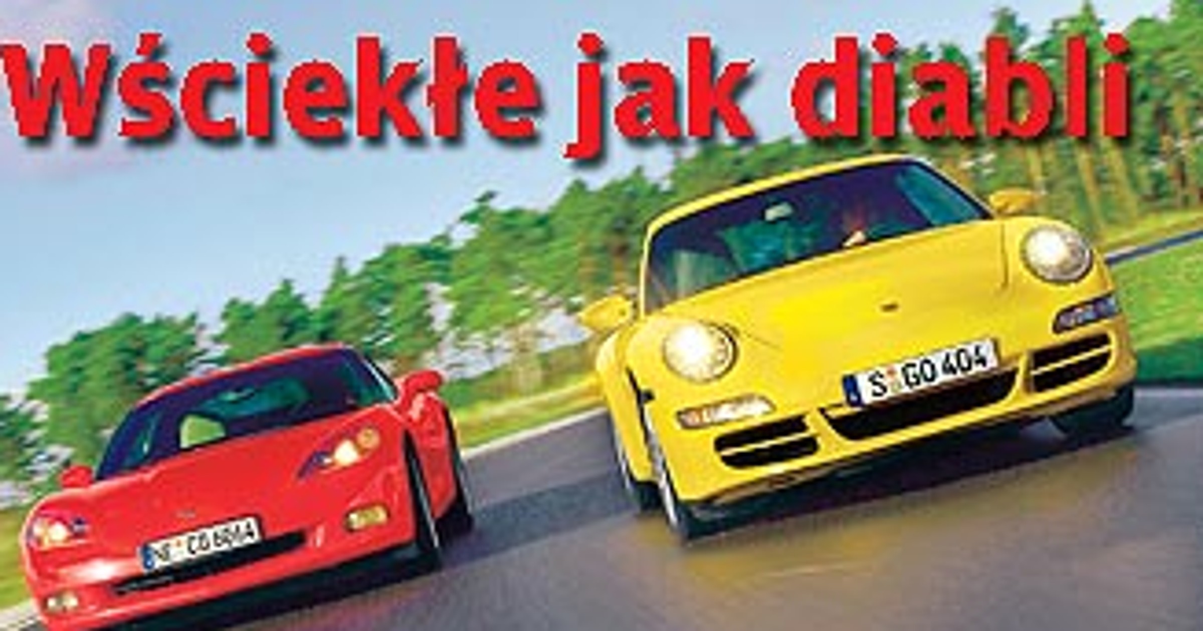 Chevrolet Corvette vs. Porshe Carrera 911 - Diabelsko wściekłe bolidy