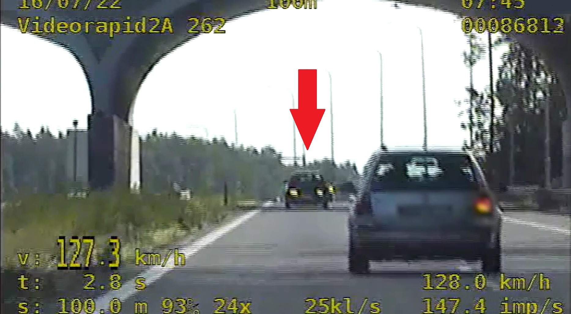 Starszy kierowca jechał pod prąd prosto na radiowóz grupy SPEED