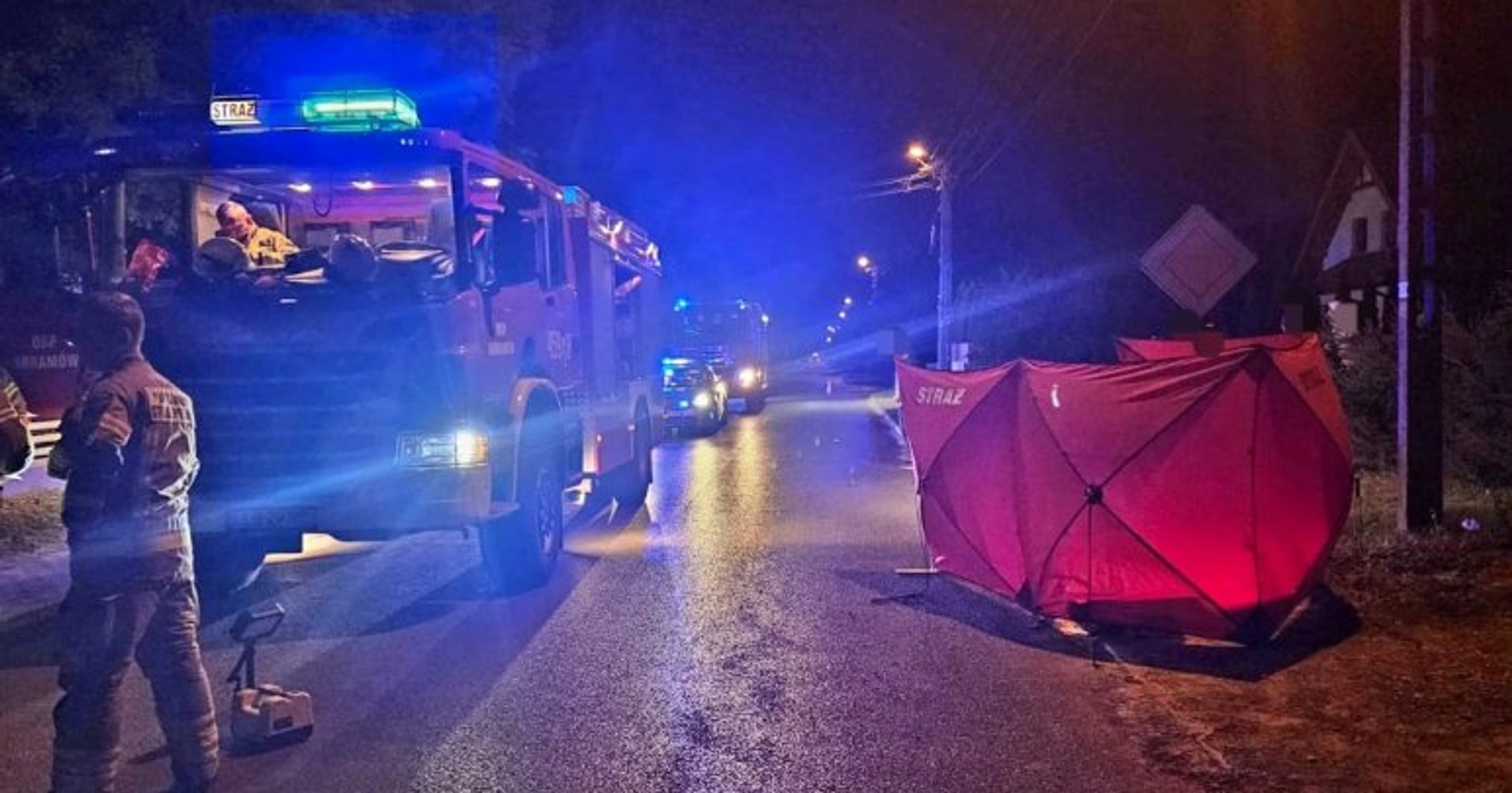 Kierowca, który śmiertelnie potrącił 53-letniego pieszego w Abramowie, uciekł z miejsca zdarzenia
