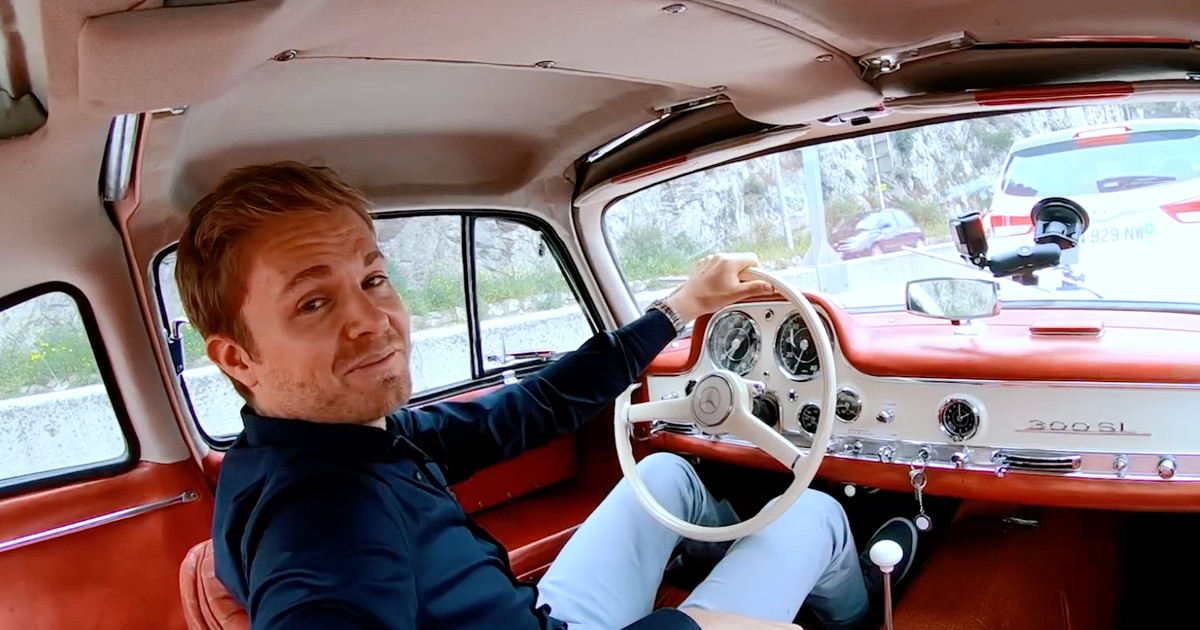 Nico Rosberg w Mercedesie 300 SL