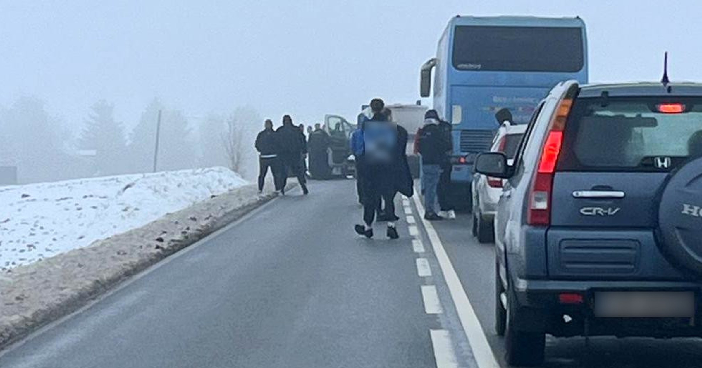 Ustawka pseudokibiców na drodze wojewódzkiej nr 534