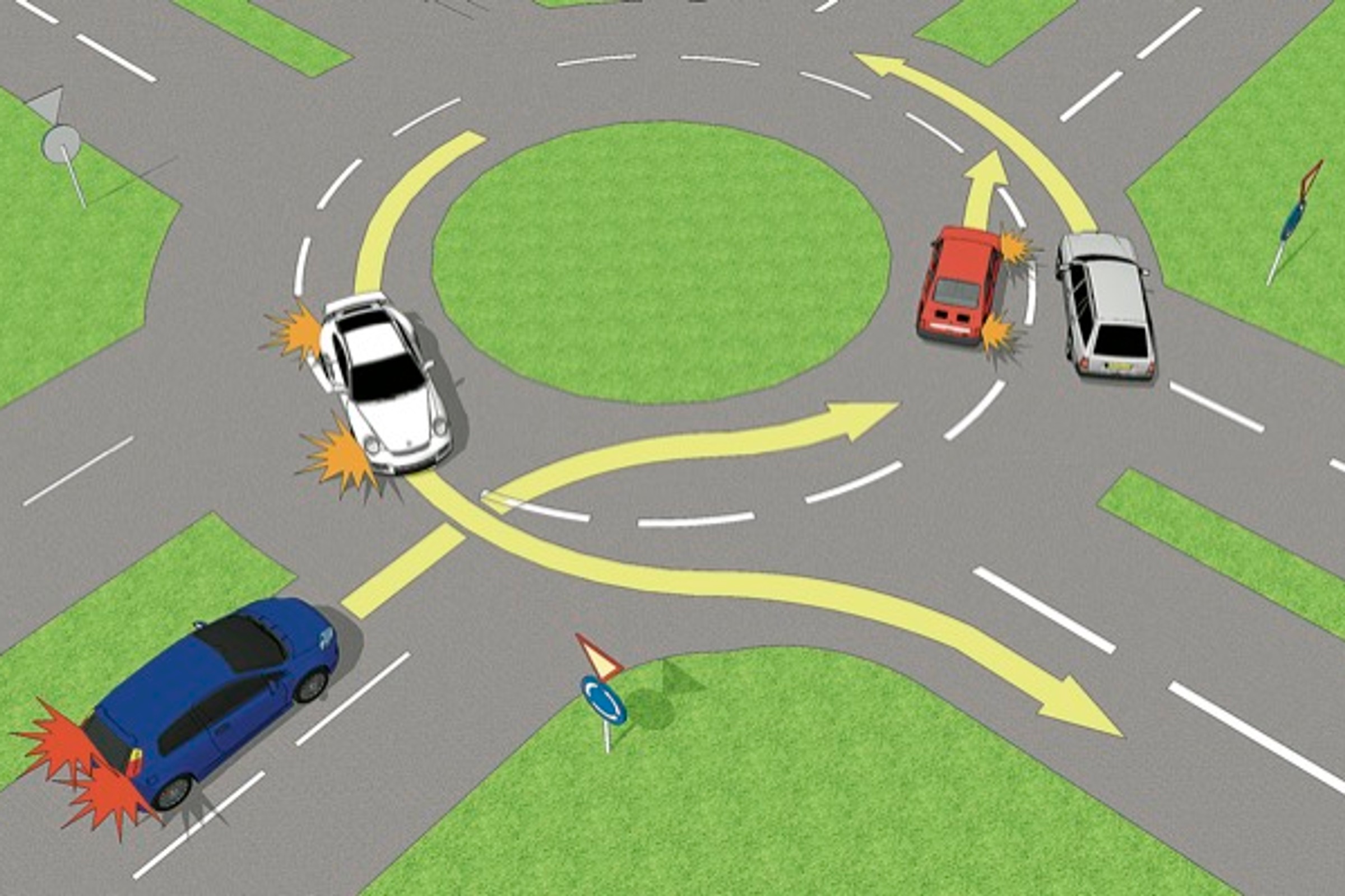 Na dwupasmowym rondzie cwaniak ma lepiej. "Takie mamy prawo"