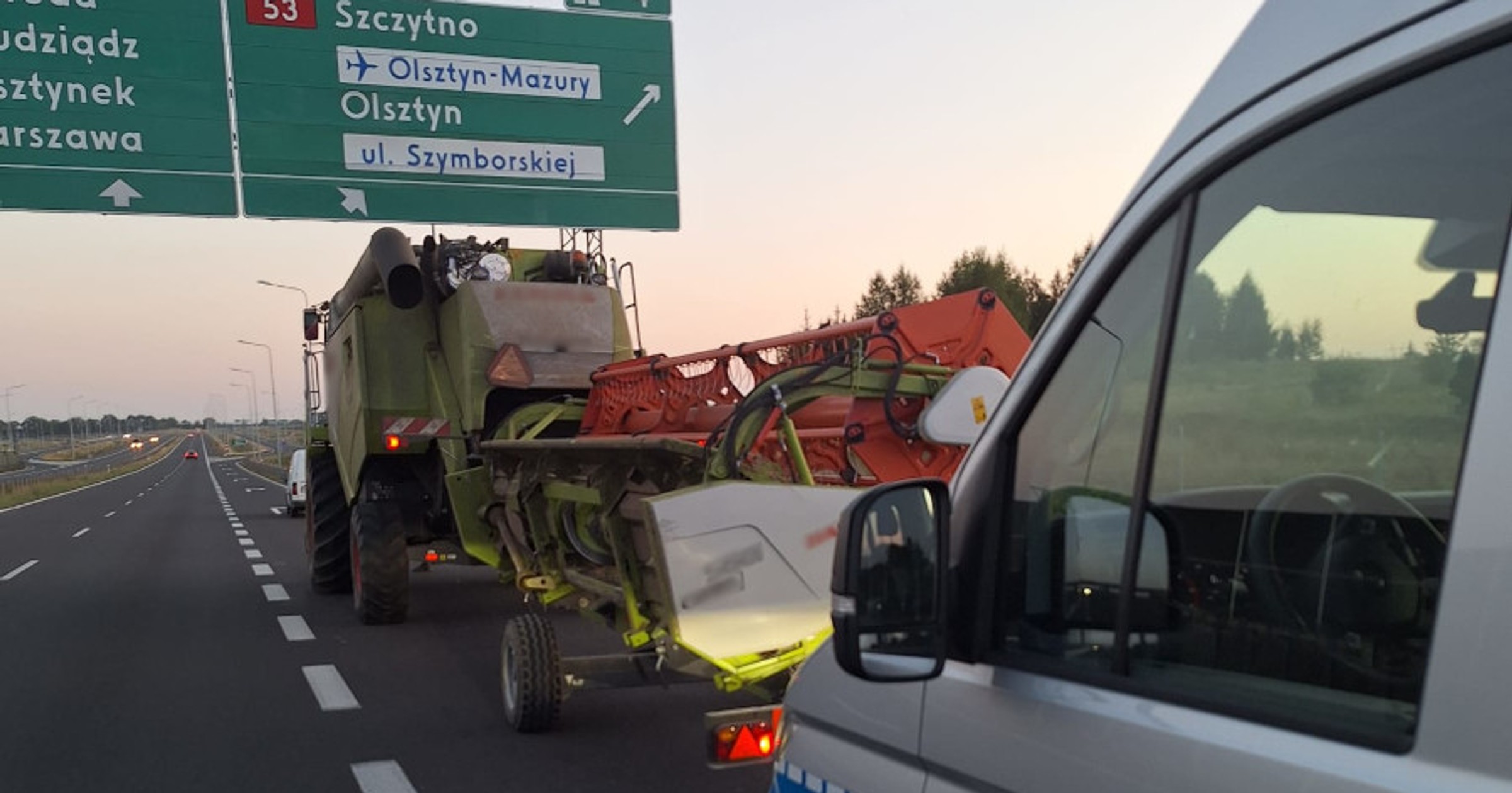 Kombajn na ekspresówce