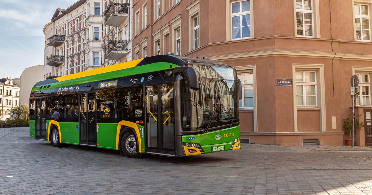 Solaris Urbino 12 hydrogen należący do MPK Poznań