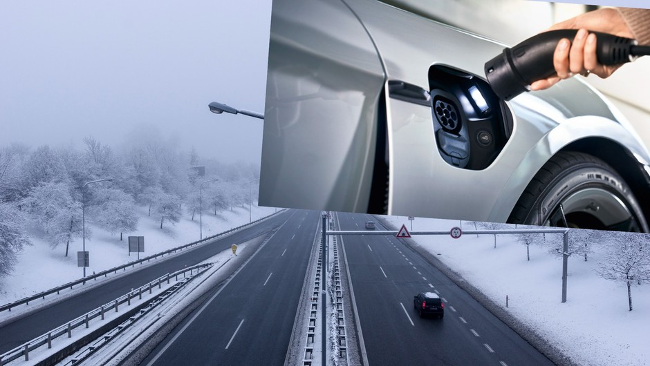 Test zasięgu samochodów elektrycznych zimą na autostradzie